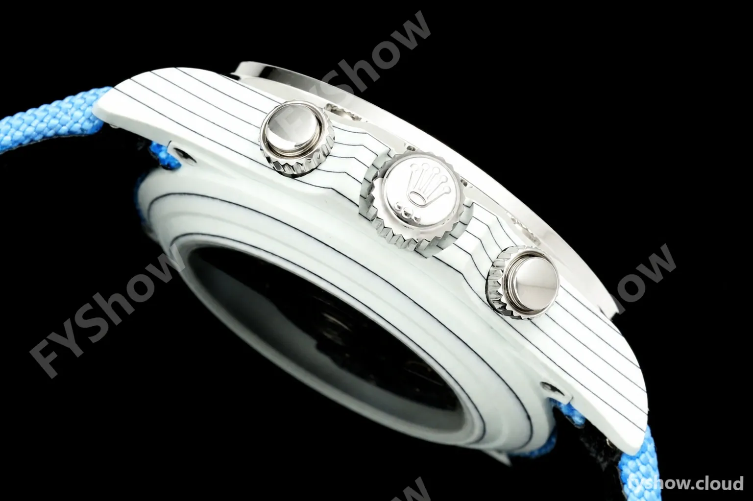 Rolex - Daytona ZIF Remould 40mm White Carbon Nylon Strap Blue Skeleton GETF DD4802 - Image 5