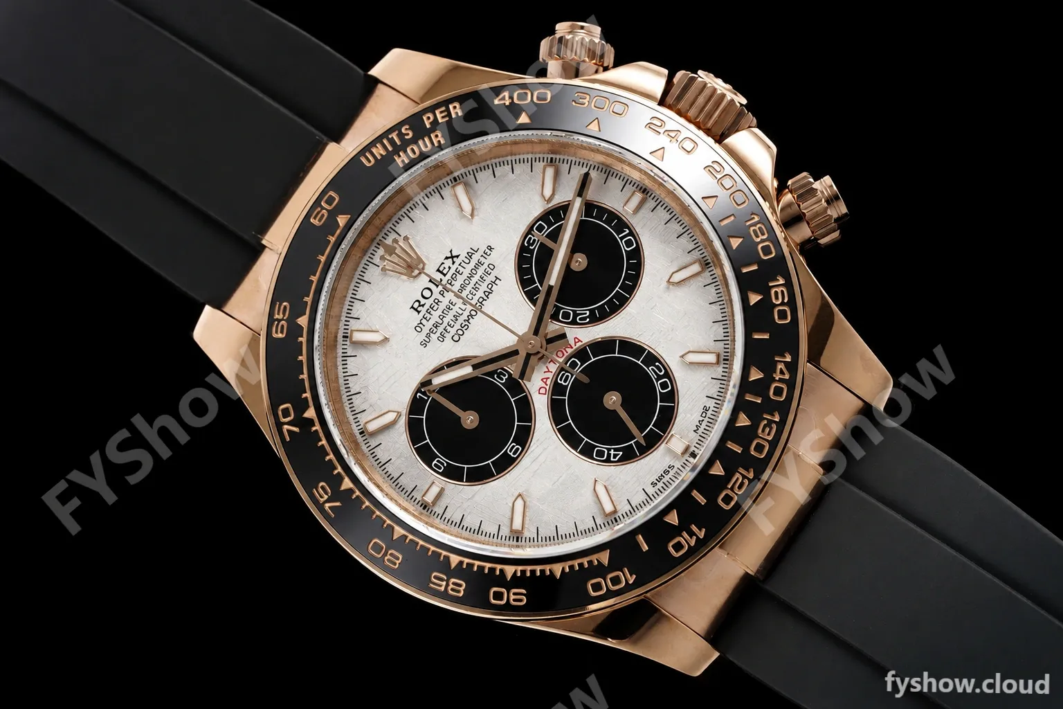 Rolex - Daytona 126515LN 40mm Gain Weight CER/RG/RU Grey/Blk Meteorite Dial QF V10 SH4131 - Image 8