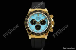Rolex - Daytona 126518LN 40mm Gain Weight CER/YG/RU Blu/Blk Turquoise Dial QF V10 SH4131