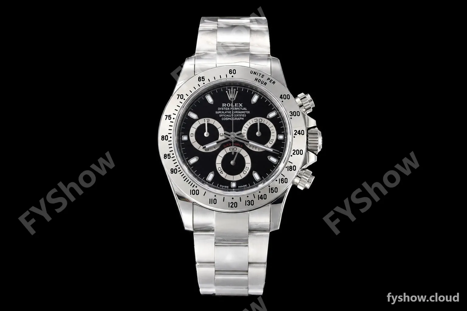 Rolex - Daytona 116520 40mm 904L SS/SS Blk/Stk VSF DD4130