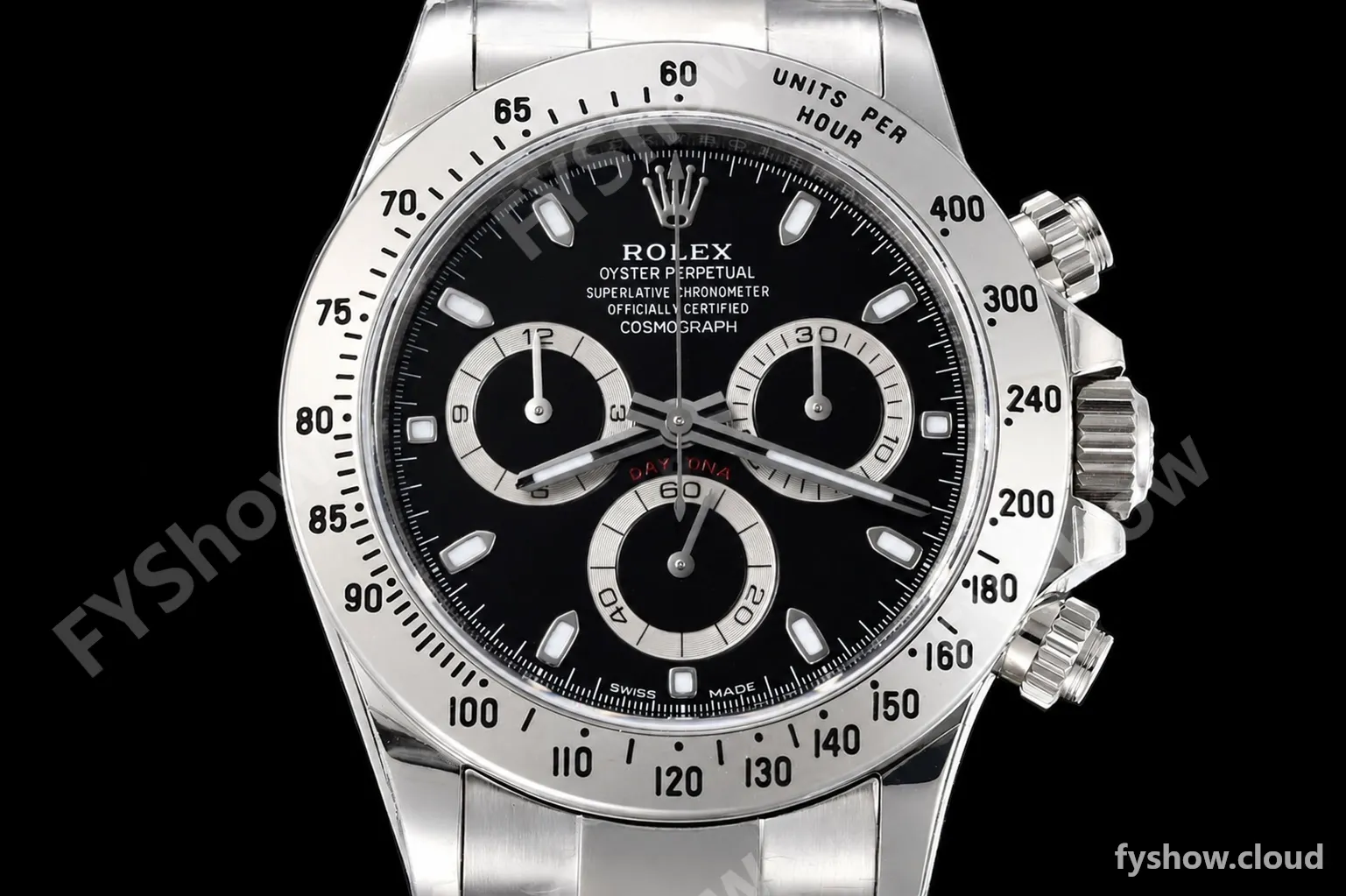 Rolex - Daytona 116520 40mm 904L SS/SS Blk/Stk VSF DD4130 - Image 2