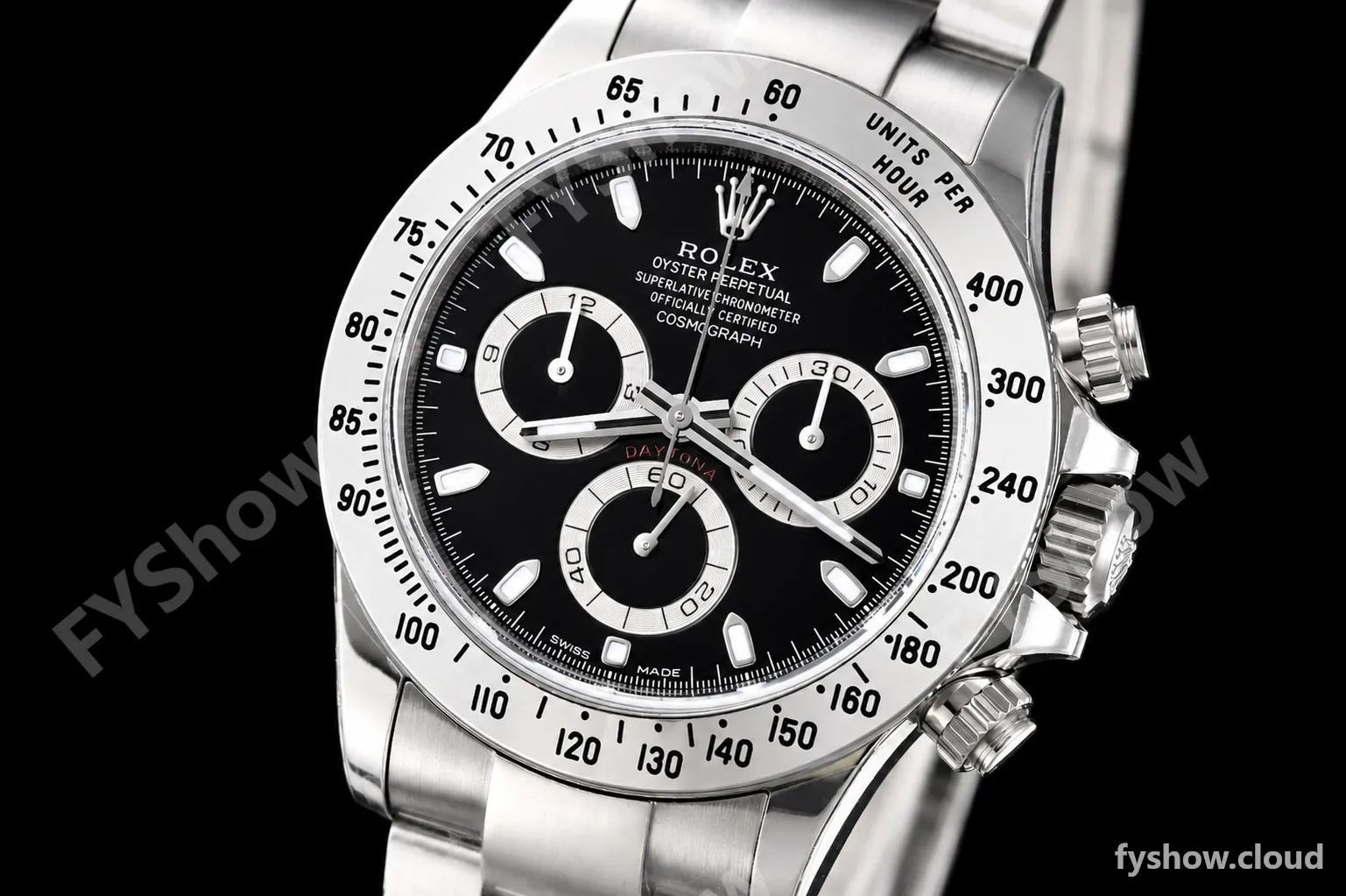 Rolex - Daytona 116520 40mm 904L SS/SS Blk/Stk VSF DD4130 - Image 3