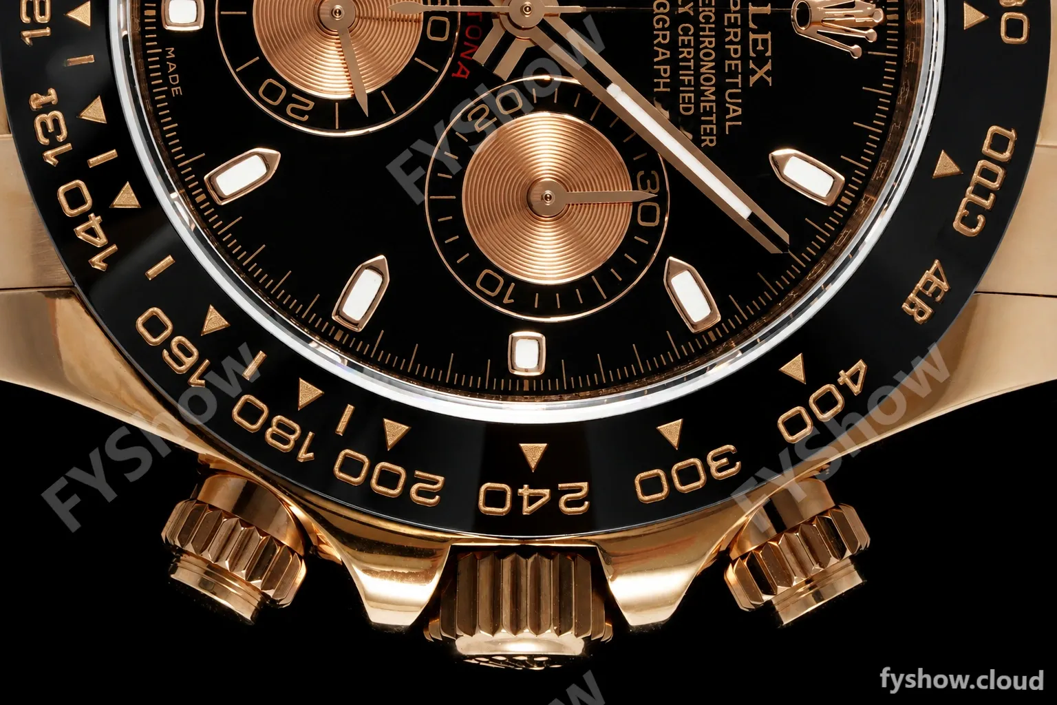 Rolex - Daytona 116515LN 40mm Tungsten Gain Weight RG/RU Blk/Gold/Stk QF V11 SH4130 - Image 4