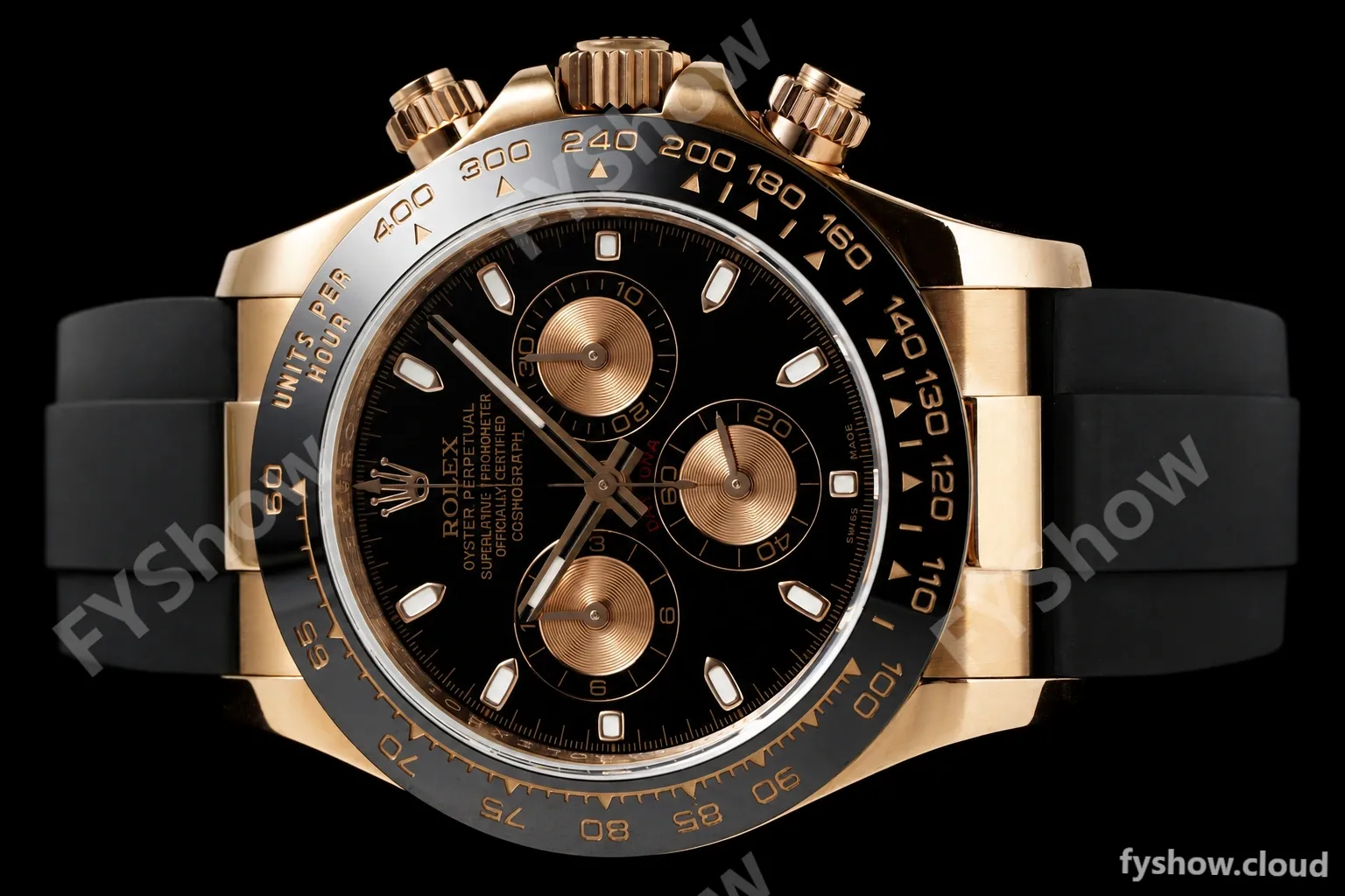 Rolex - Daytona 116515LN 40mm Tungsten Gain Weight RG/RU Blk/Gold/Stk QF V11 SH4130 - Image 6