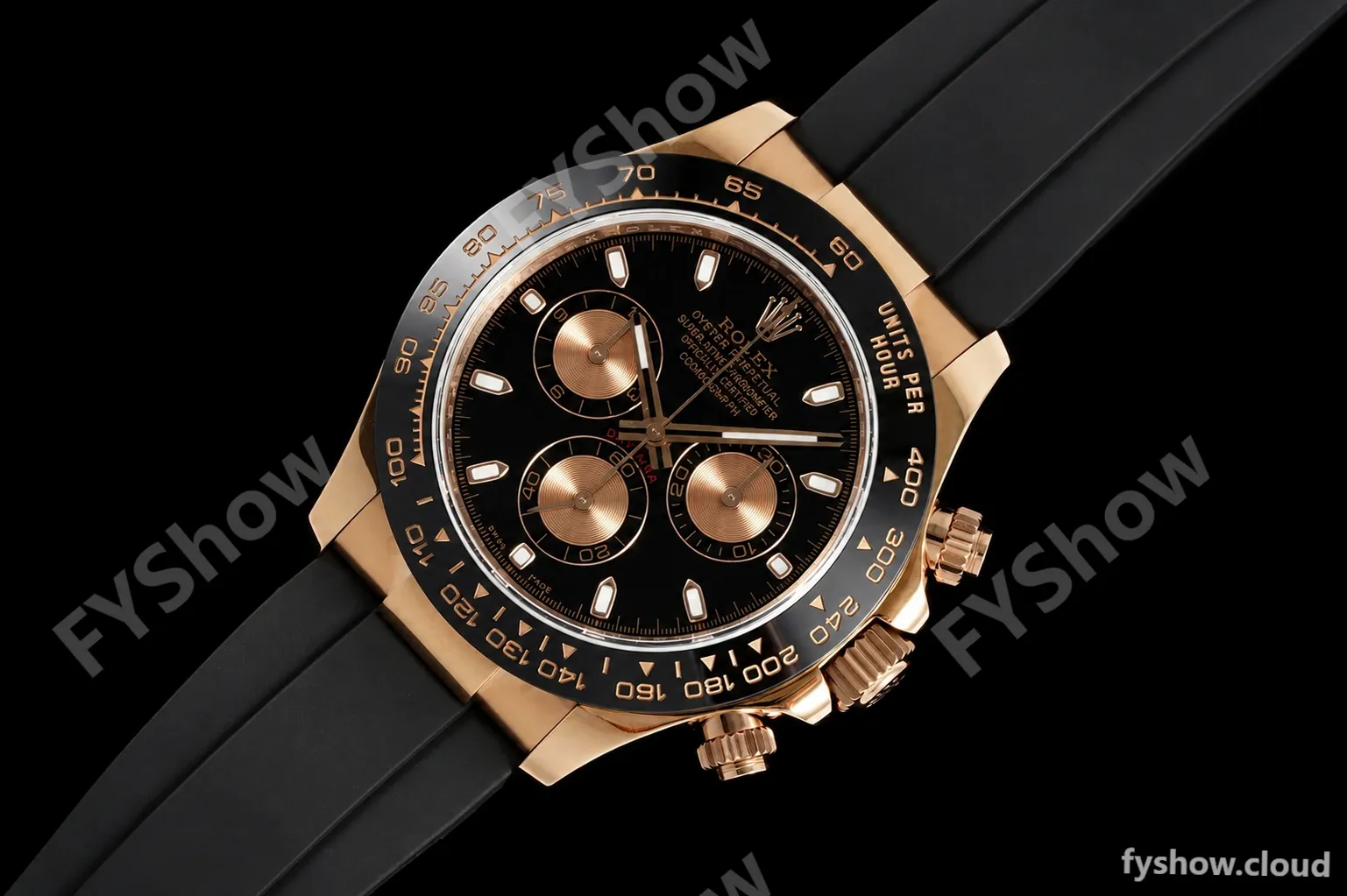 Rolex - Daytona 116515LN 40mm Tungsten Gain Weight RG/RU Blk/Gold/Stk QF V11 SH4130 - Image 7