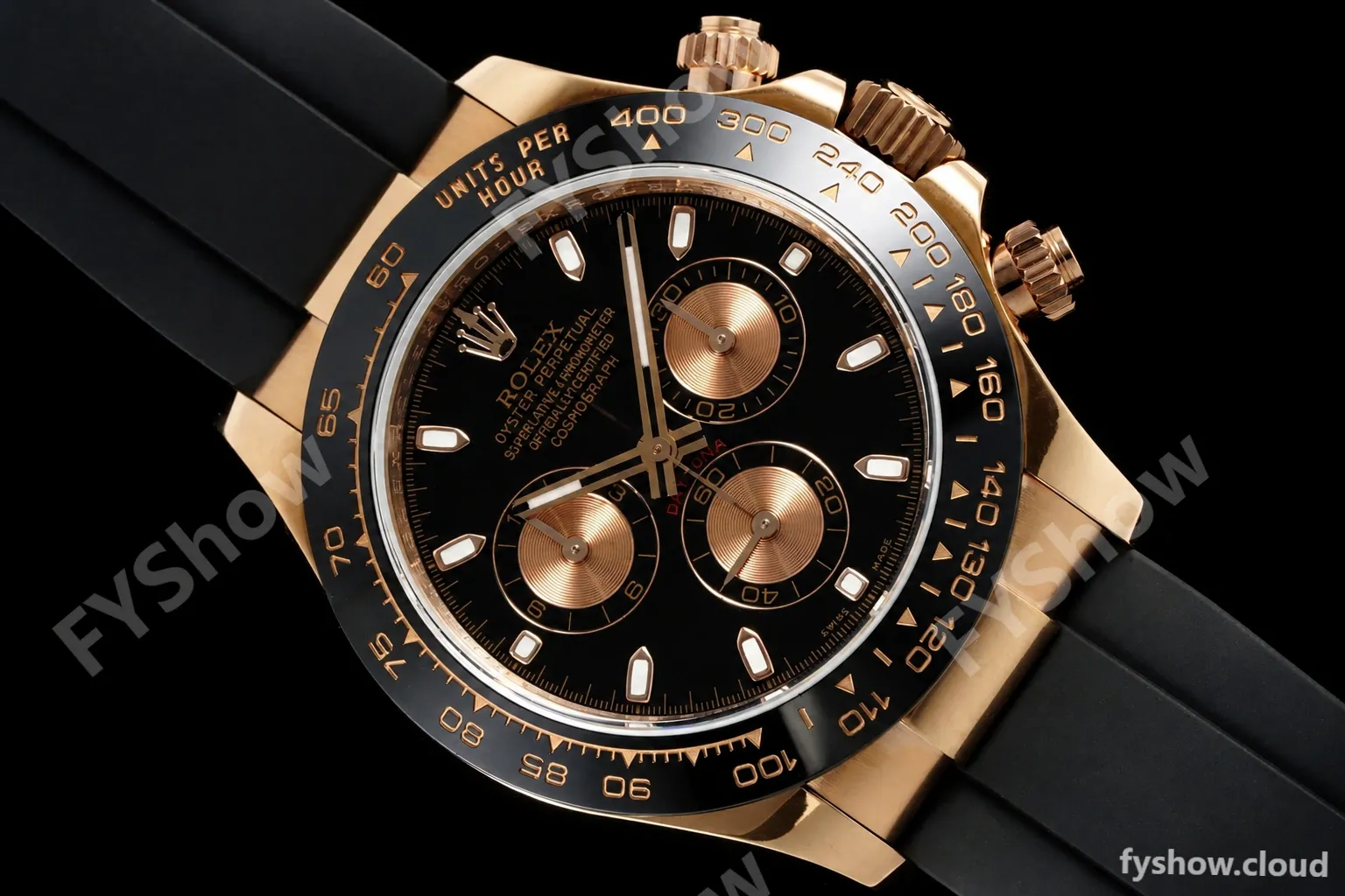 Rolex - Daytona 116515LN 40mm Tungsten Gain Weight RG/RU Blk/Gold/Stk QF V11 SH4130 - Image 8