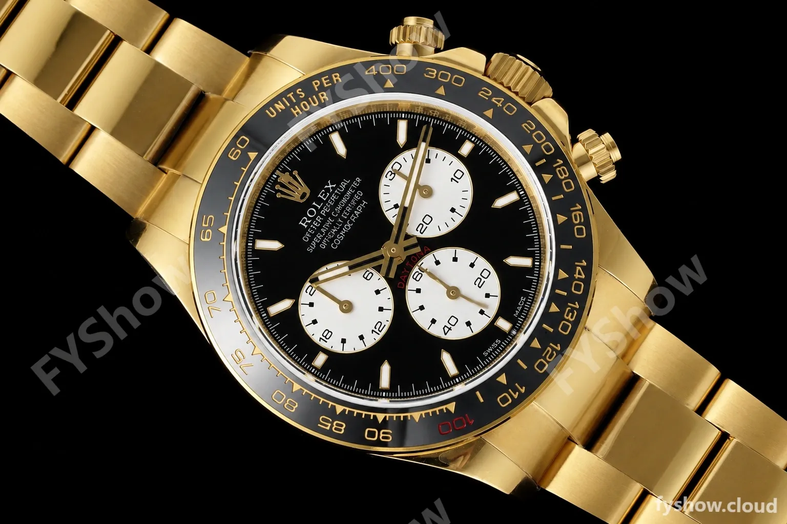 Rolex - Daytona 126528LN Le Mans 40mm 904L Ceramic YG/YG Blk/Stk QF V5 SH4132 - Image 5