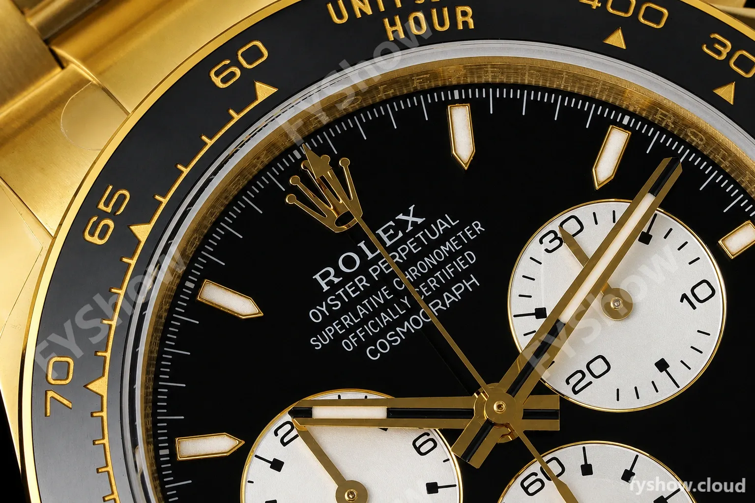 Rolex - Daytona 126528LN Le Mans 40mm 904L Ceramic YG/YG Blk/Stk QF V5 SH4132 - Image 4