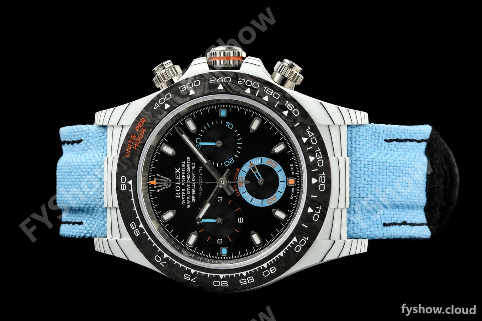 Rolex - Daytona 40mm DiW Racing Blue White Carbon Fiber FC/NY Black Dial DIWF DD4801 - Image 11