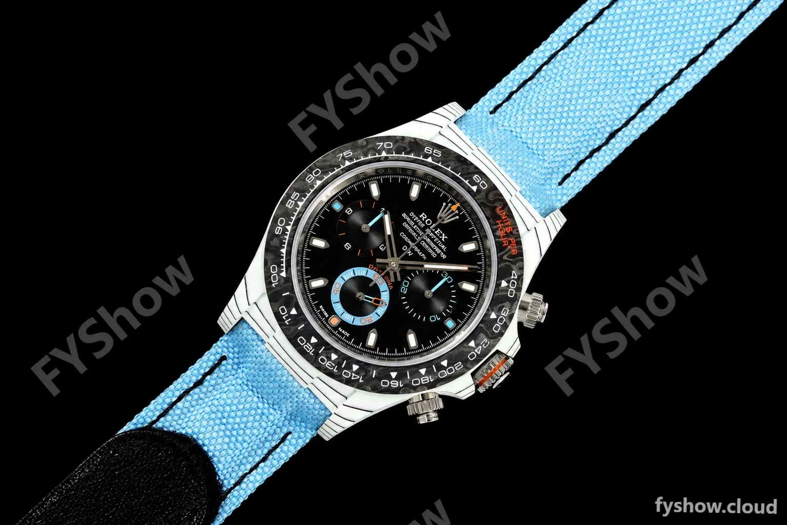 Rolex - Daytona 40mm DiW Racing Blue White Carbon Fiber FC/NY Black Dial DIWF DD4801 - Image 15