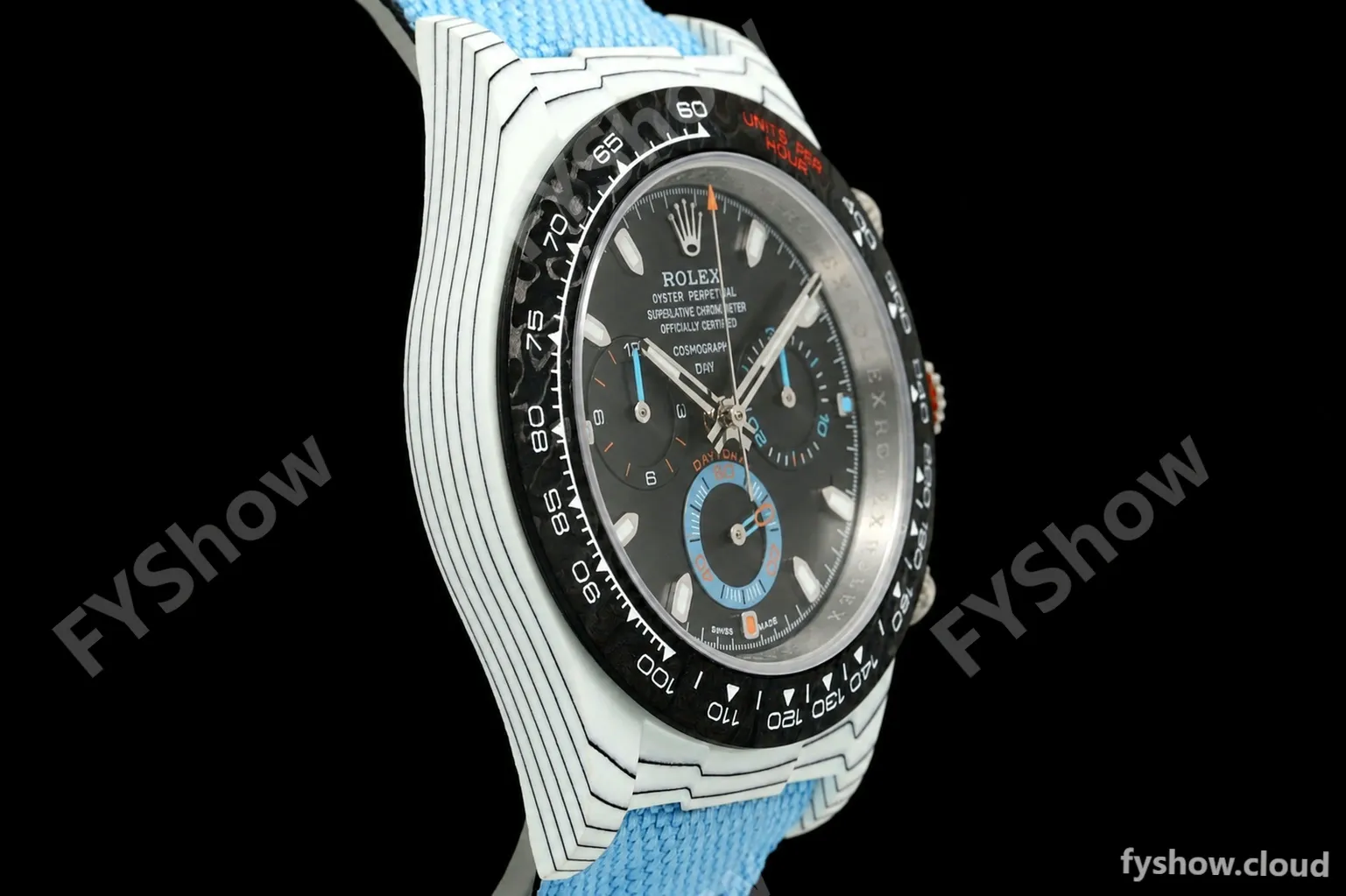 Rolex - Daytona 40mm DiW Racing Blue White Carbon Fiber FC/NY Black Dial DIWF DD4801 - Image 2