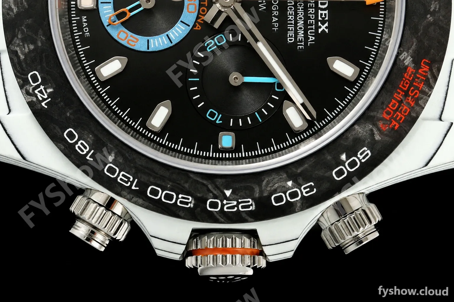 Rolex - Daytona 40mm DiW Racing Blue White Carbon Fiber FC/NY Black Dial DIWF DD4801 - Image 3