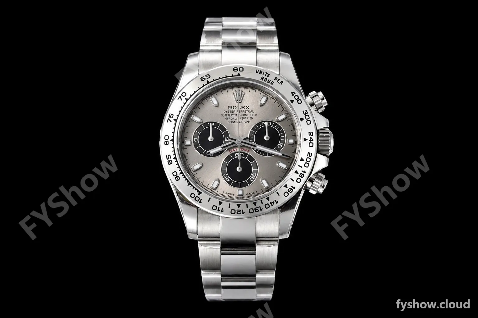 Rolex - Daytona 116509 40mm Gain Weight SS/SS Grey/Blk/Stk VSF V3 DD4130