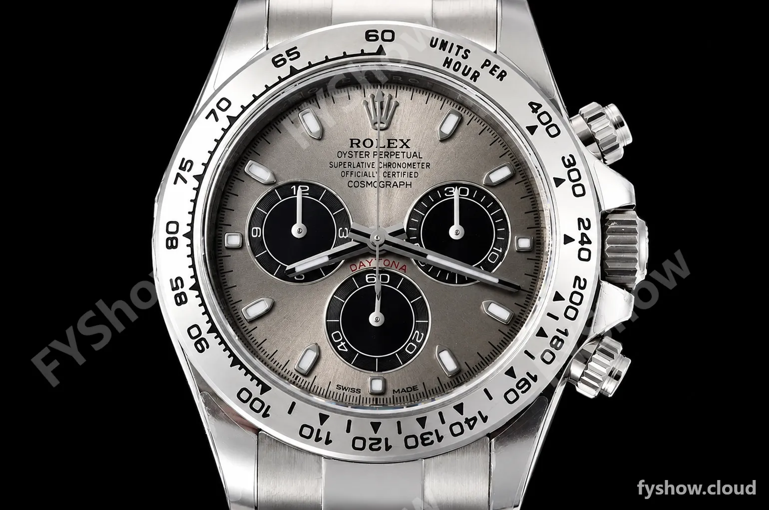Rolex - Daytona 116509 40mm Gain Weight SS/SS Grey/Blk/Stk VSF V3 DD4130 - Image 2