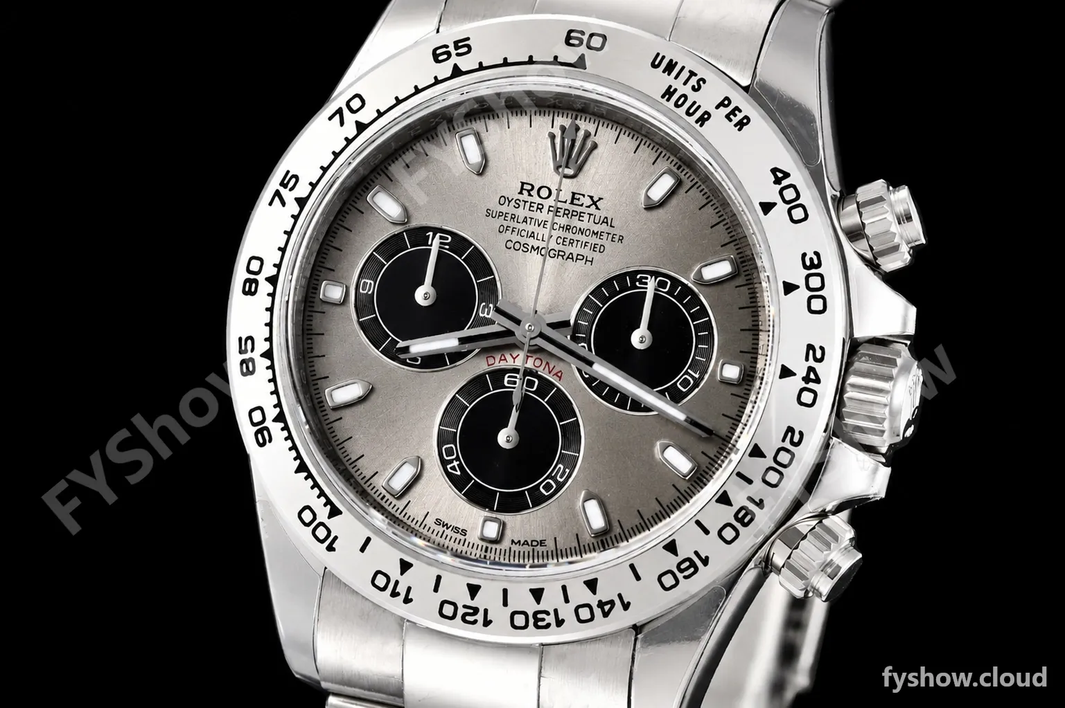 Rolex - Daytona 116509 40mm Gain Weight SS/SS Grey/Blk/Stk VSF V3 DD4130 - Image 3