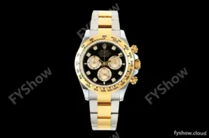 Rolex - Daytona 126503 40mm Gain Weight YG/SS Blk/Gold/Dia QF V6 SH4131