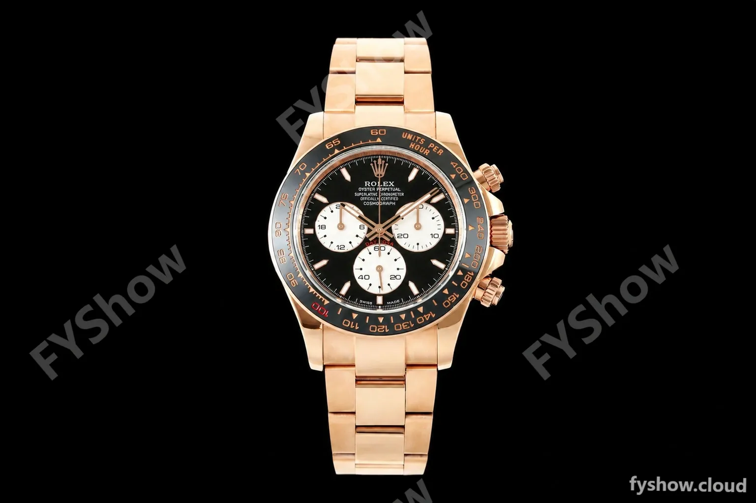 Rolex - Daytona 126525LN Le Mans 40mm 904L Gain Weight RG/RG Blk/Wht/Stk QF V9 SH4132