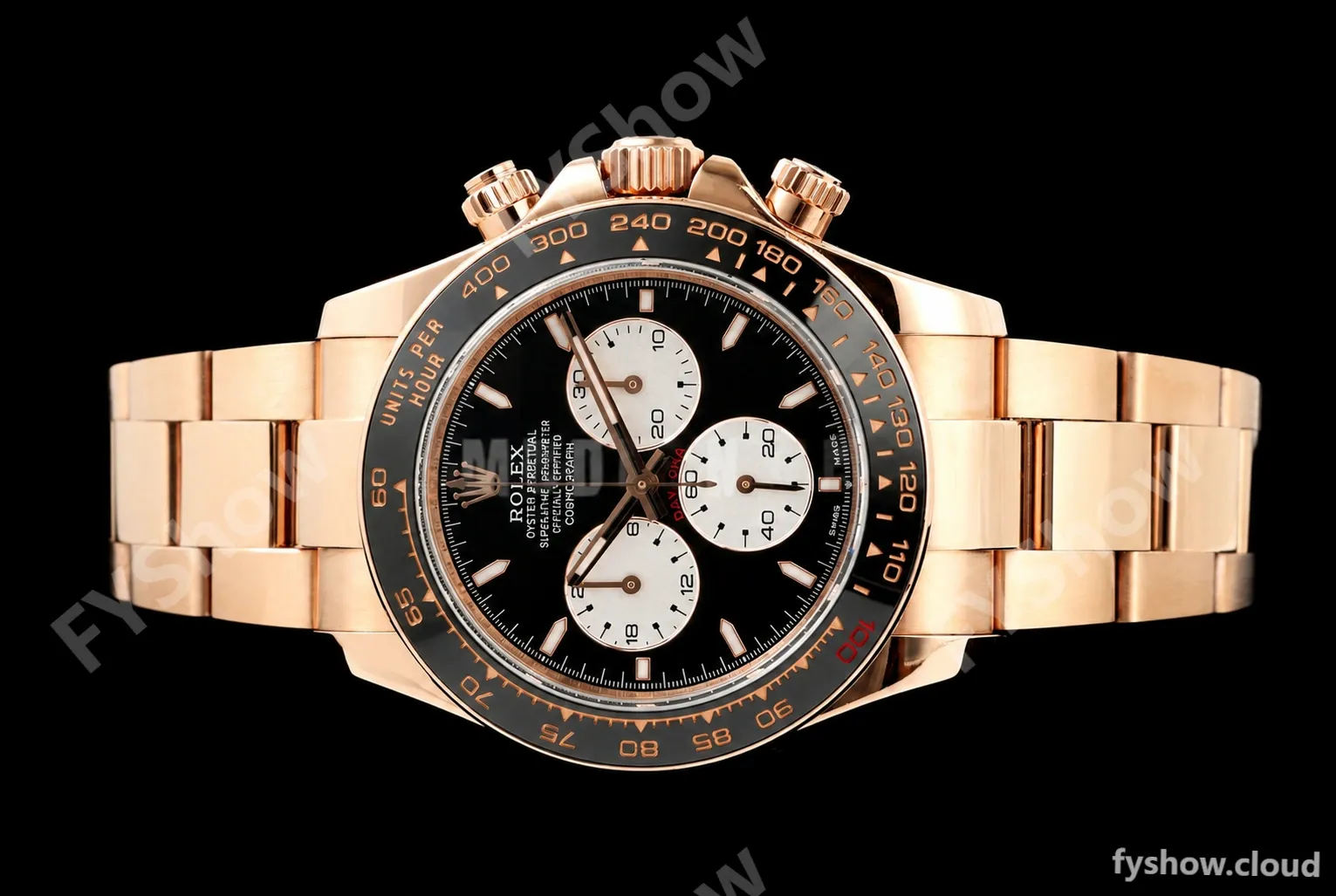 Rolex - Daytona 126525LN Le Mans 40mm 904L Gain Weight RG/RG Blk/Wht/Stk QF V9 SH4132 - Image 24
