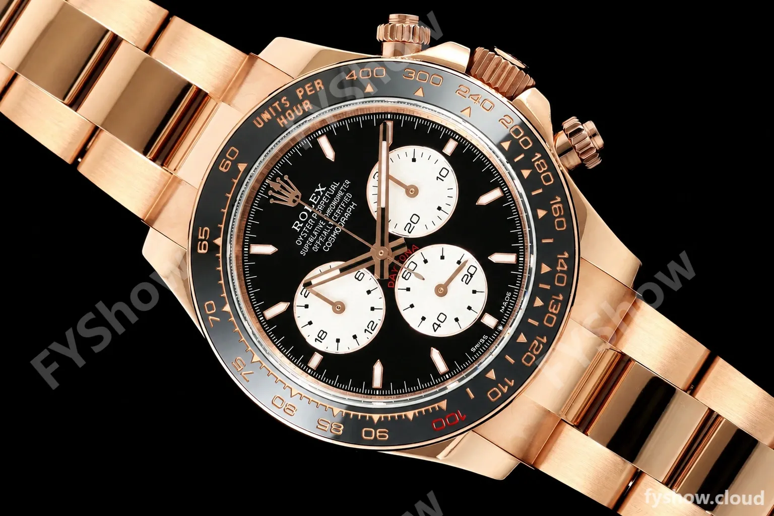 Rolex - Daytona 126525LN Le Mans 40mm 904L Gain Weight RG/RG Blk/Wht/Stk QF V9 SH4132 - Image 28