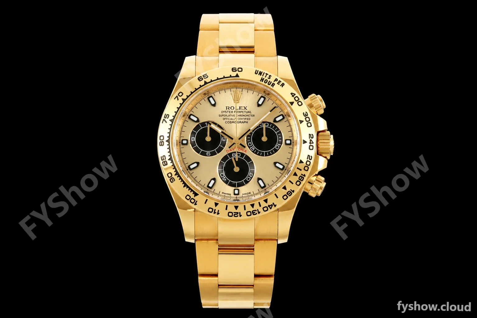 Rolex - Daytona 116508 40mm 904L YG/YG Gold/Blk/Stk ARF DD4131
