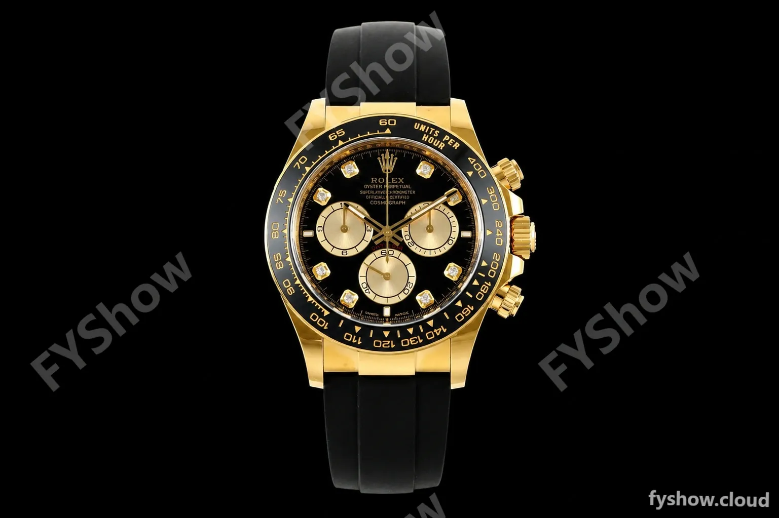 Rolex - Daytona 126518 40mm 904L Ceramic YG/RU Blk/Gold/Dia Clean SH4131