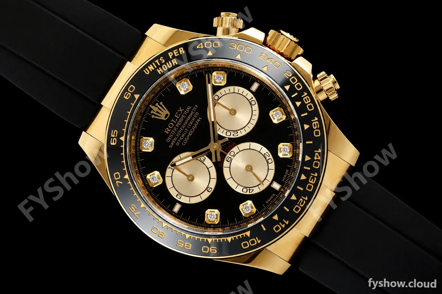Rolex - Daytona 126518 40mm 904L Ceramic YG/RU Blk/Gold/Dia Clean SH4131 - Image 25