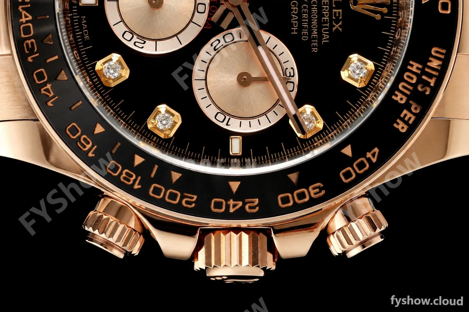 Rolex - Daytona 126515LN 40mm 904L Ceramic RG/RU Black/Dia ARF DD4131 - Image 3
