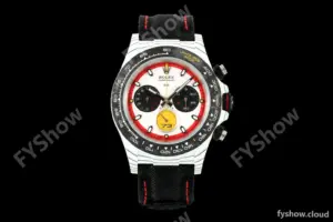 Rolex - Daytona 40mm DiW Ferrari Edition RT White Carbon Fiber FC/NY Red/Blk/Yelw White Dial DIWF DD4801