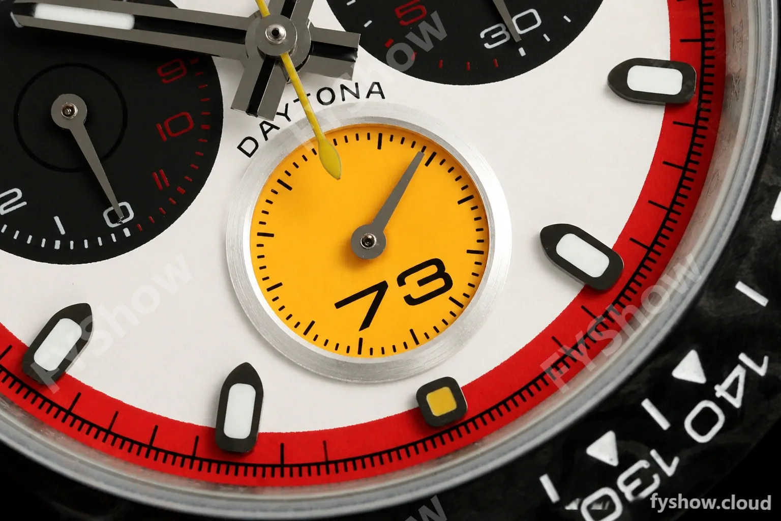 Rolex - Daytona 40mm DiW Ferrari Edition RT White Carbon Fiber FC/NY Red/Blk/Yelw White Dial DIWF DD4801 - Image 16