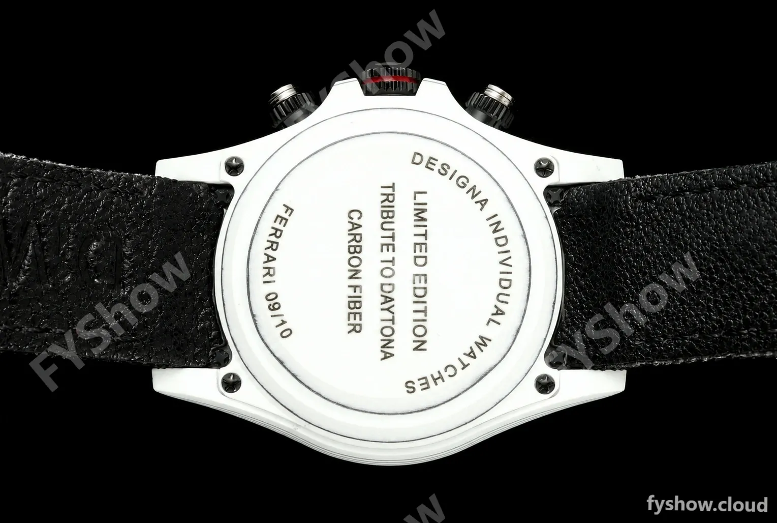 Rolex - Daytona 40mm DiW Ferrari Edition RT White Carbon Fiber FC/NY Red/Blk/Yelw White Dial DIWF DD4801 - Image 5