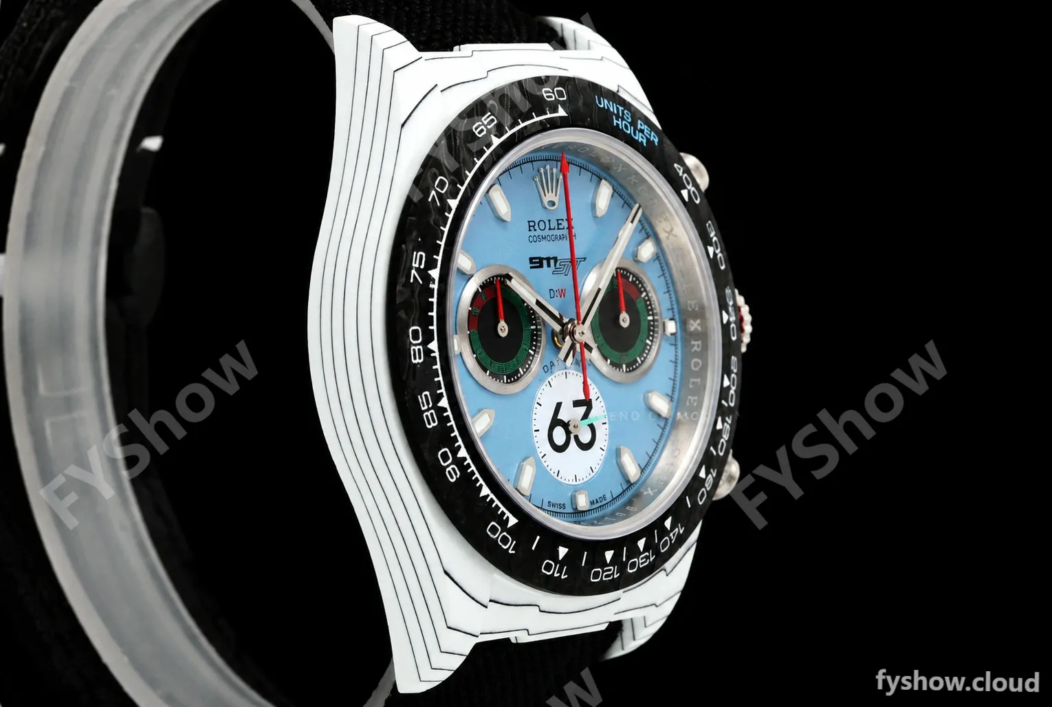 Rolex - Daytona 40mm DiW Porsche 911 S/T White Carbon Fiber FC/NY Blue Dial DIWF DD4801 - Image 2