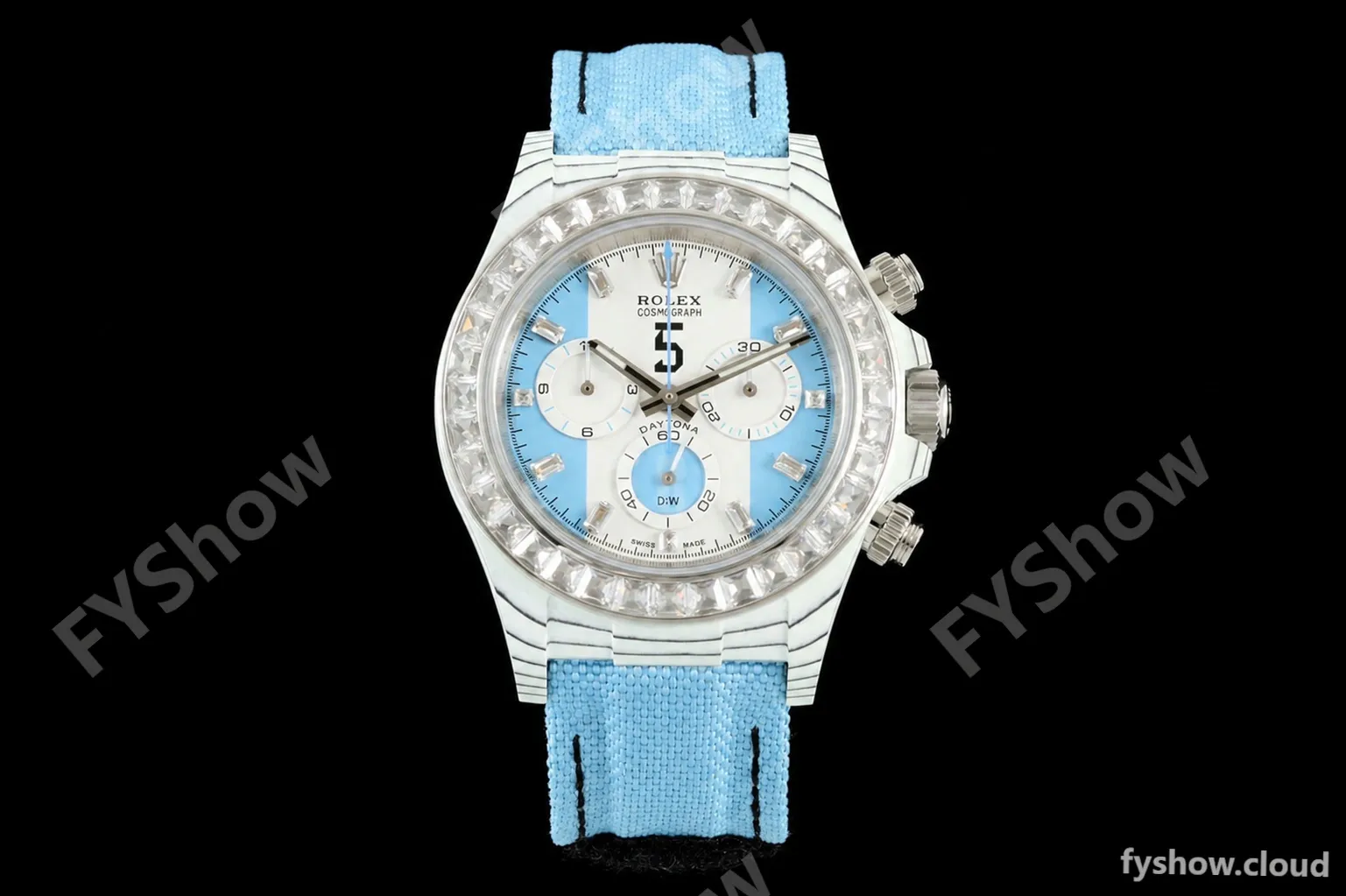 Rolex - Daytona 40mm DiW Leandro Paredes White Carbon Fiber FC/DIA/NY Baby Blue Dial DIWF DD4801