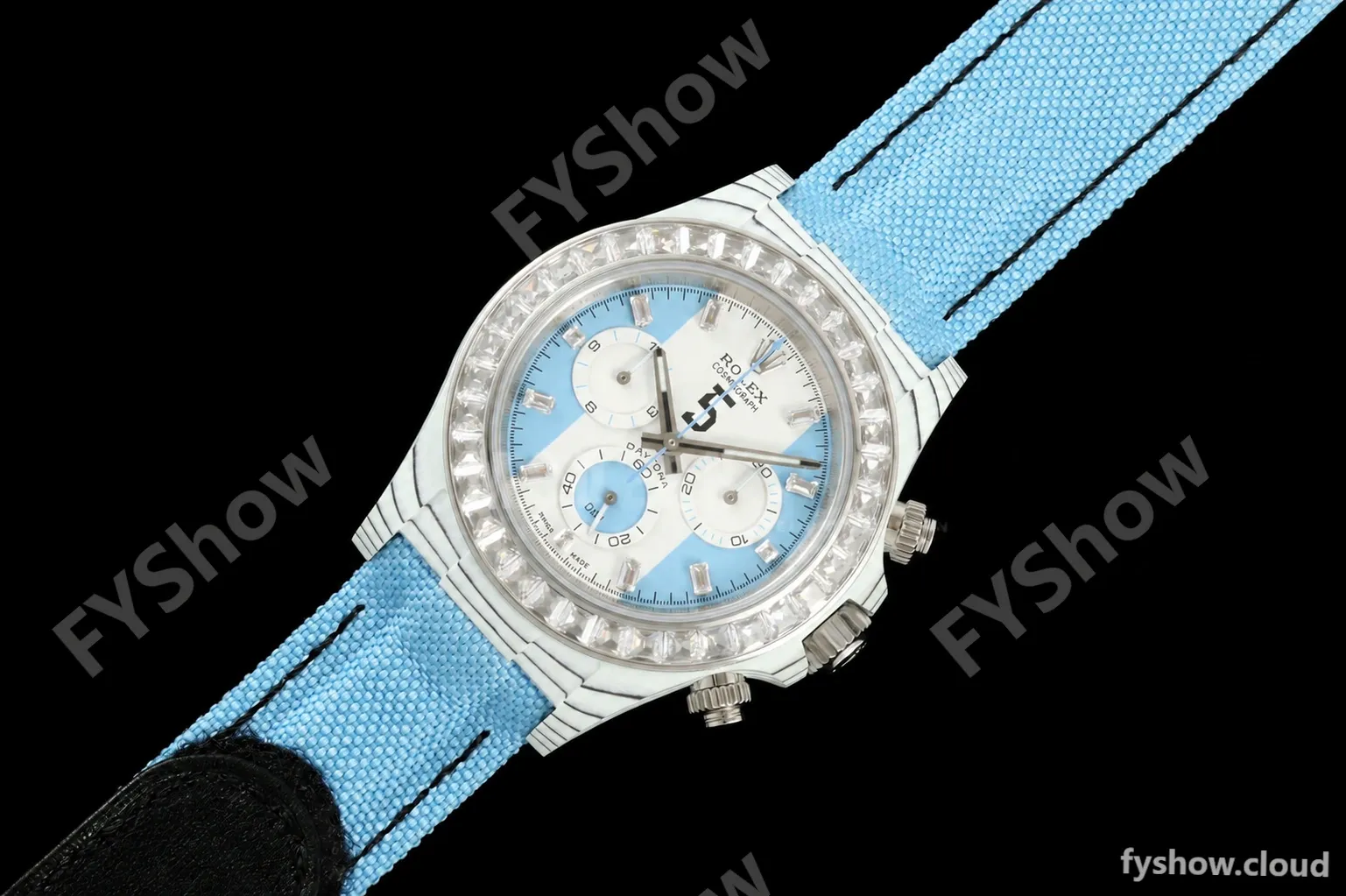 Rolex - Daytona 40mm DiW Leandro Paredes White Carbon Fiber FC/DIA/NY Baby Blue Dial DIWF DD4801 - Image 13