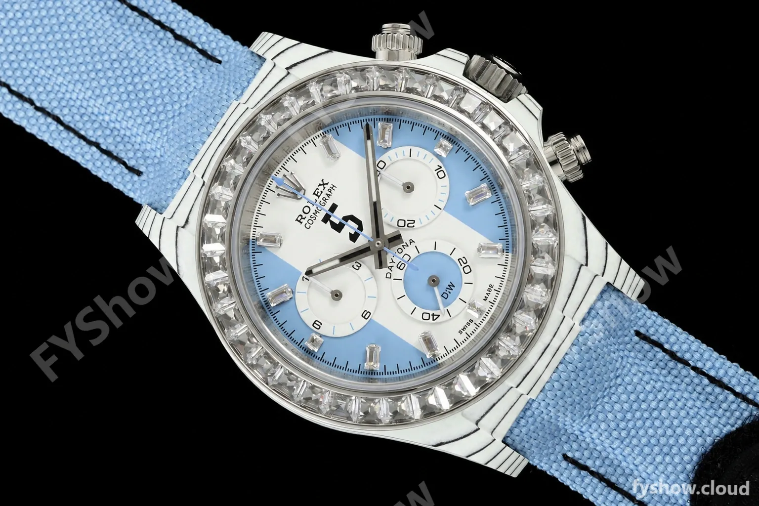 Rolex - Daytona 40mm DiW Leandro Paredes White Carbon Fiber FC/DIA/NY Baby Blue Dial DIWF DD4801 - Image 14
