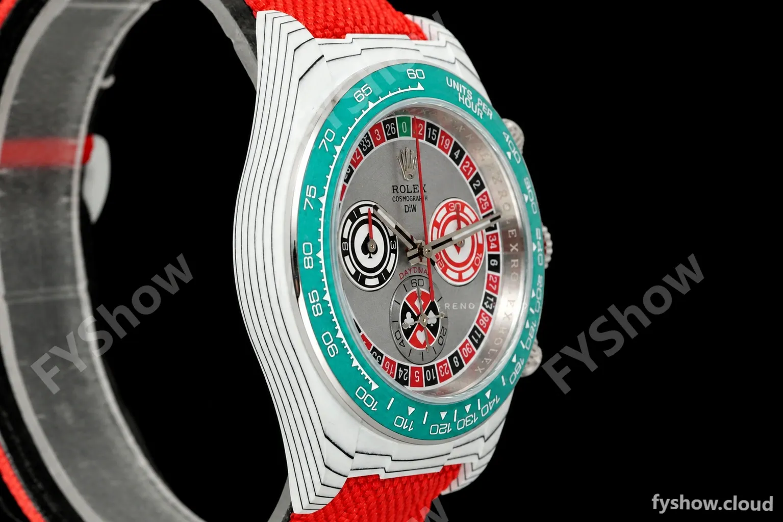 Rolex - Daytona 40mm DiW Lucky Player QF White Carbon Fiber FC/NY Grey Dial DIWF DD4801 - Image 2