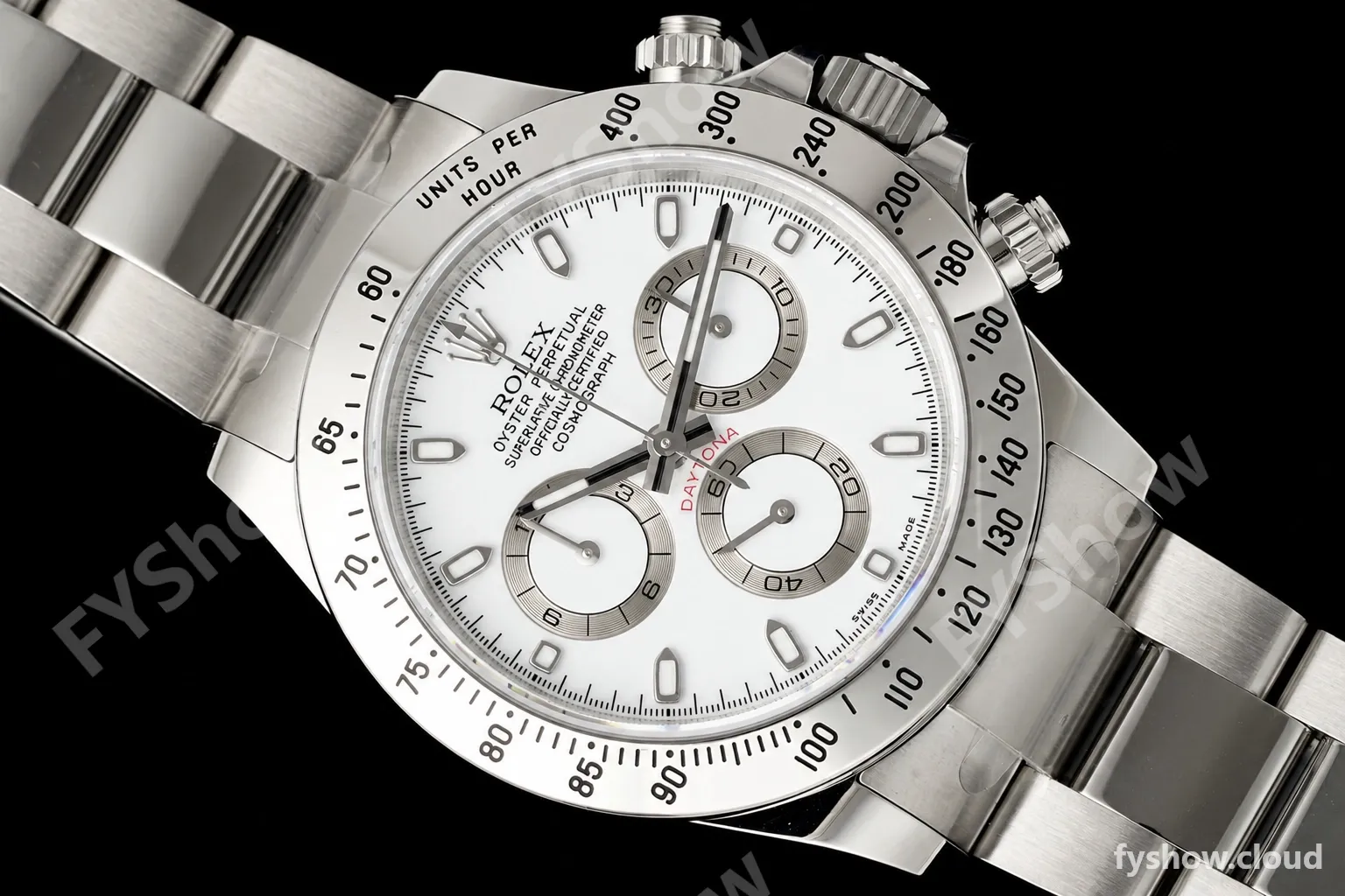 Rolex - Daytona 116520 40mm 904L SS/SS Wht/Stk VSF DD4130 - Image 4