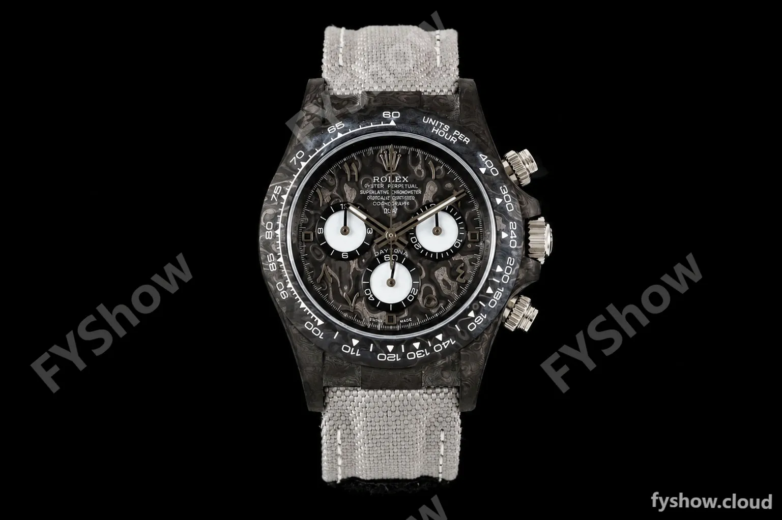 Rolex - Daytona DIW "Avia Grey" Edition 40mm Black Carbon Fiber/NY Grey/Arabic Dial DIWF SH4130 - Image 3