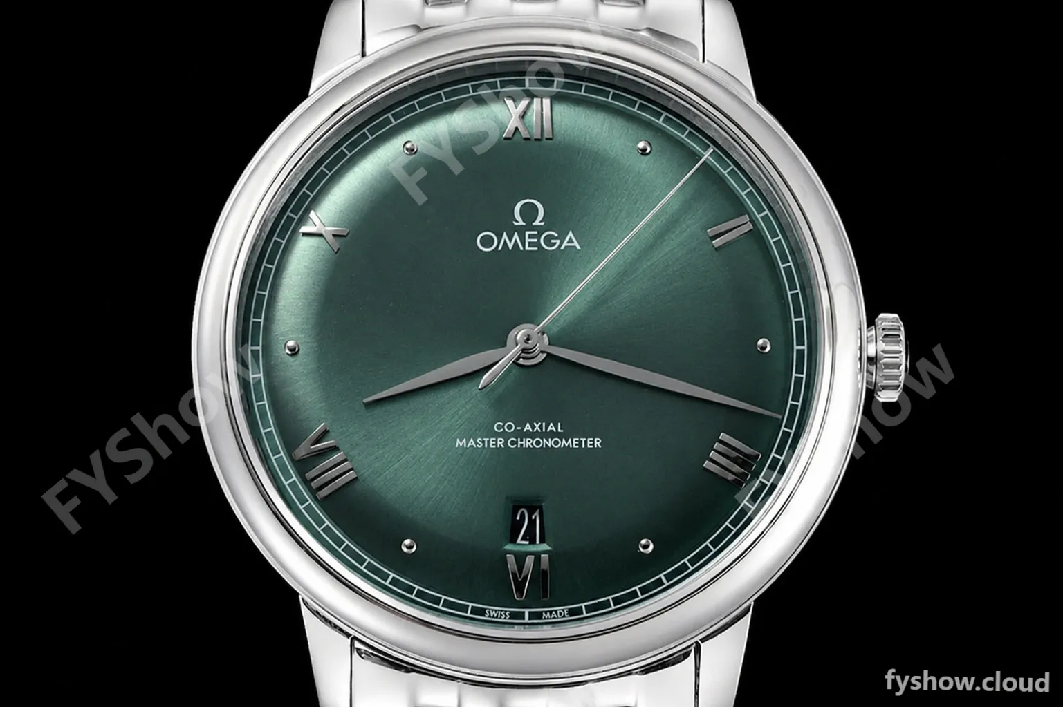 Omega - De Ville Prestige 40mm SS/SS Green BLSF A8800 - Image 2