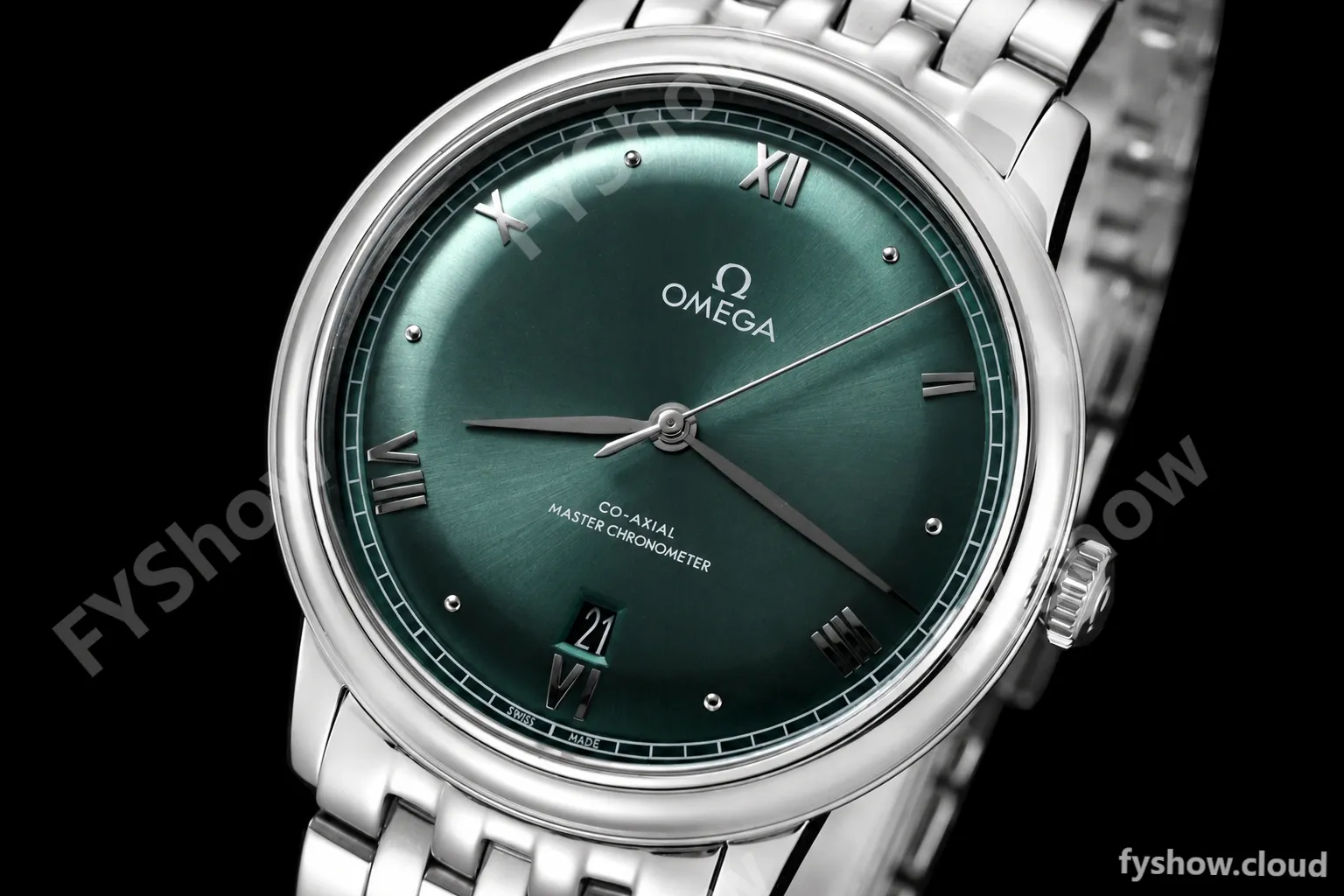Omega - De Ville Prestige 40mm SS/SS Green BLSF A8800 - Image 3