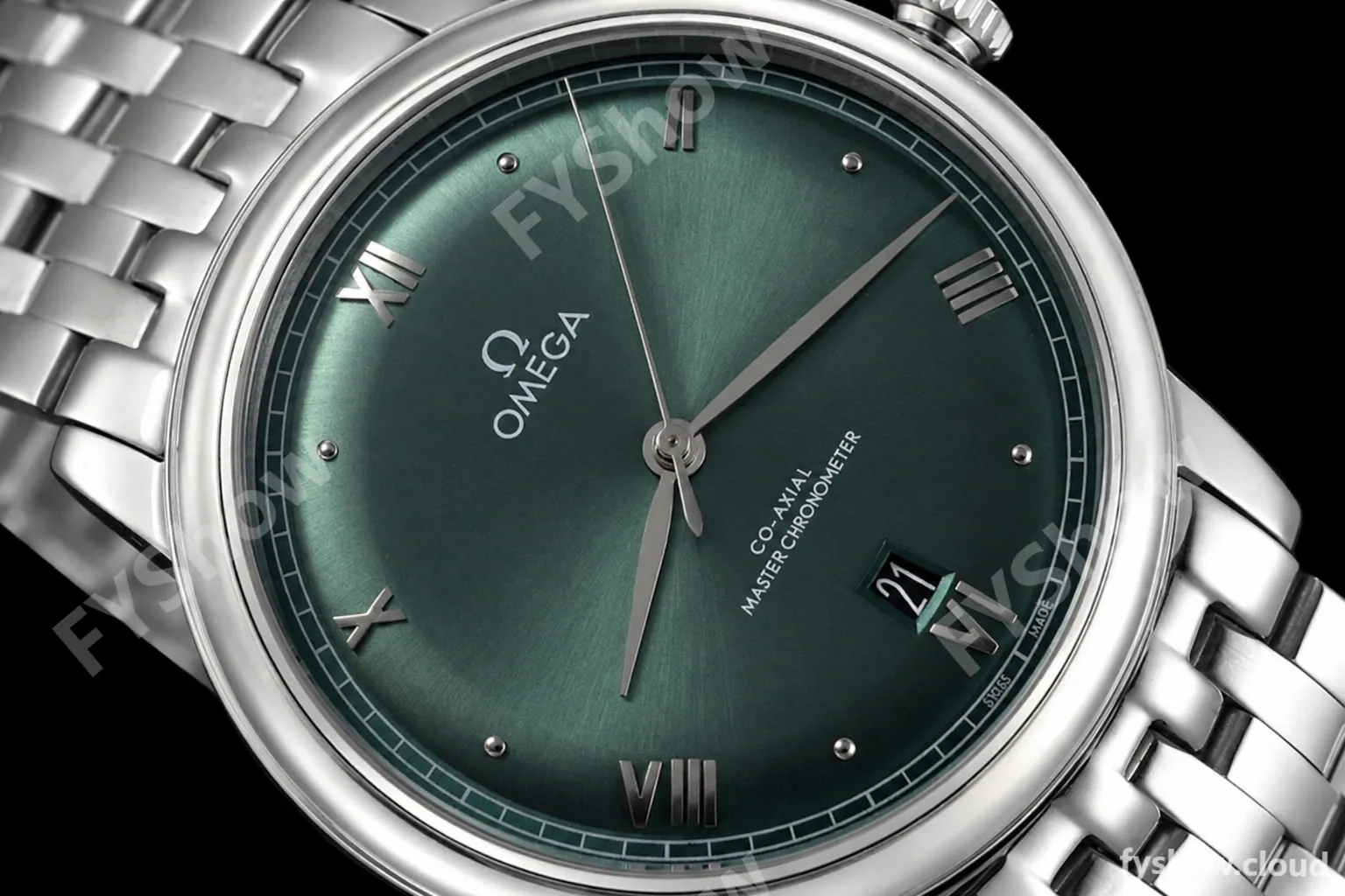 Omega - De Ville Prestige 40mm SS/SS Green BLSF A8800 - Image 4