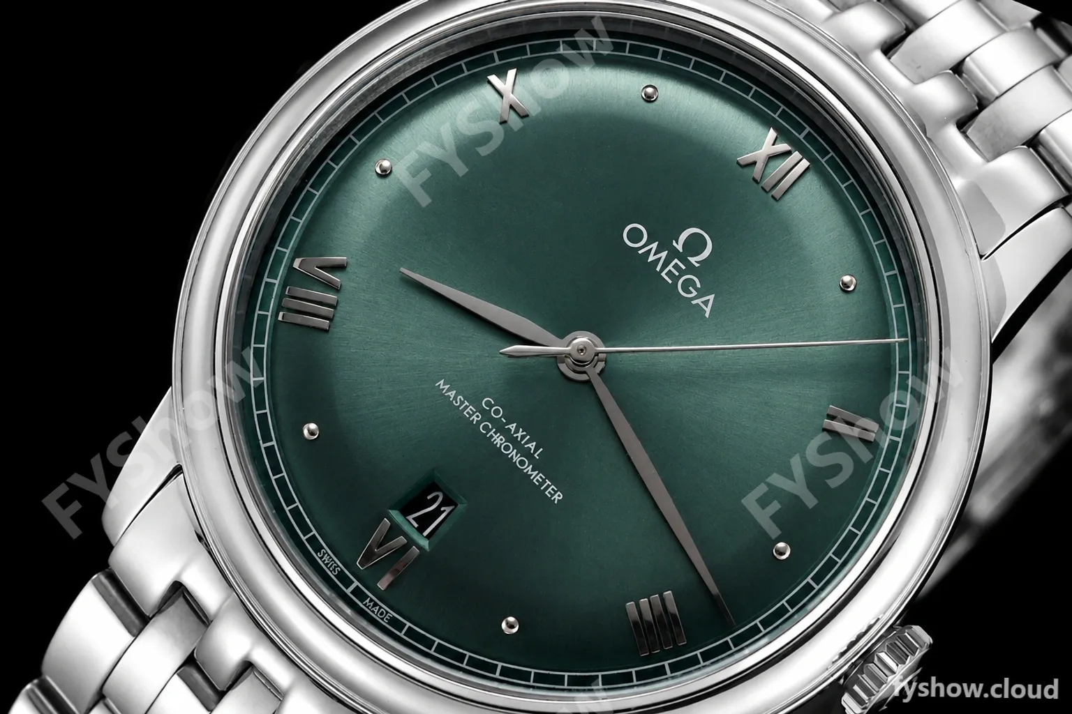 Omega - De Ville Prestige 40mm SS/SS Green BLSF A8800 - Image 5