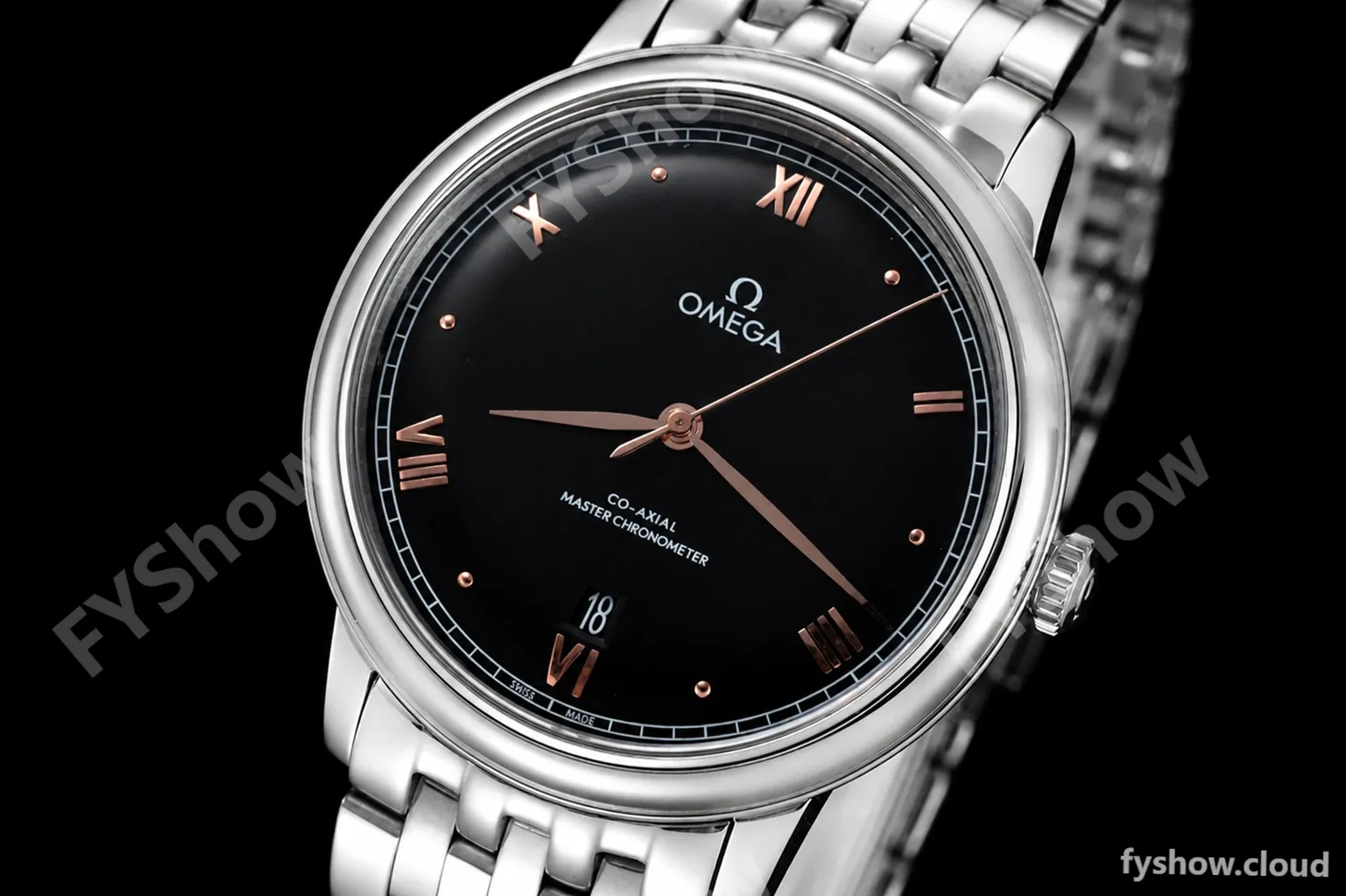 Omega - De Ville Prestige 40mm SS/SS Black BLSF A8800 - Image 3