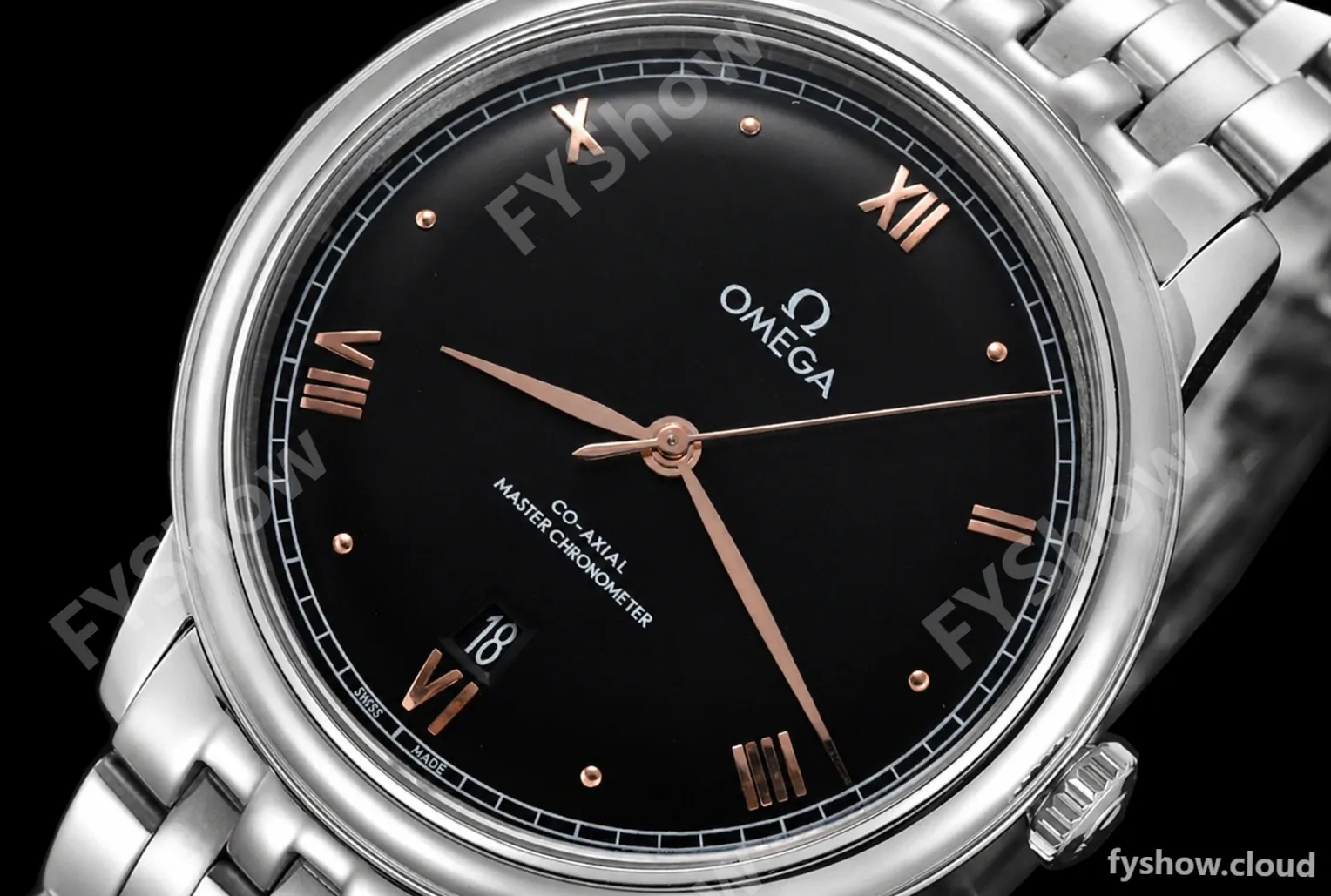 Omega - De Ville Prestige 40mm SS/SS Black BLSF A8800 - Image 4