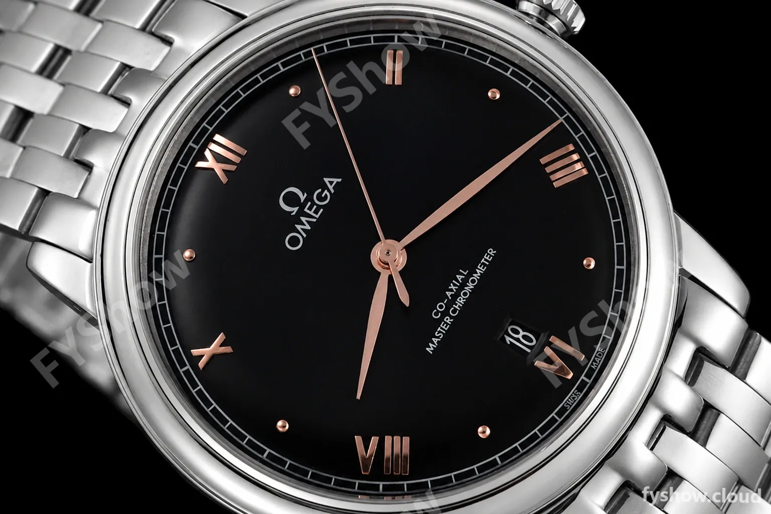 Omega - De Ville Prestige 40mm SS/SS Black BLSF A8800 - Image 5