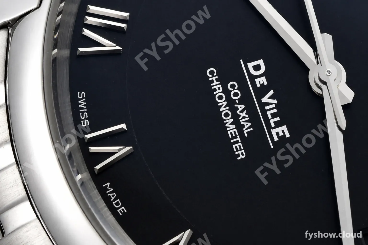 Omega - De Ville Mens Co-Axial 41mm SS/SS Black Roman VSF A8500 - Image 4