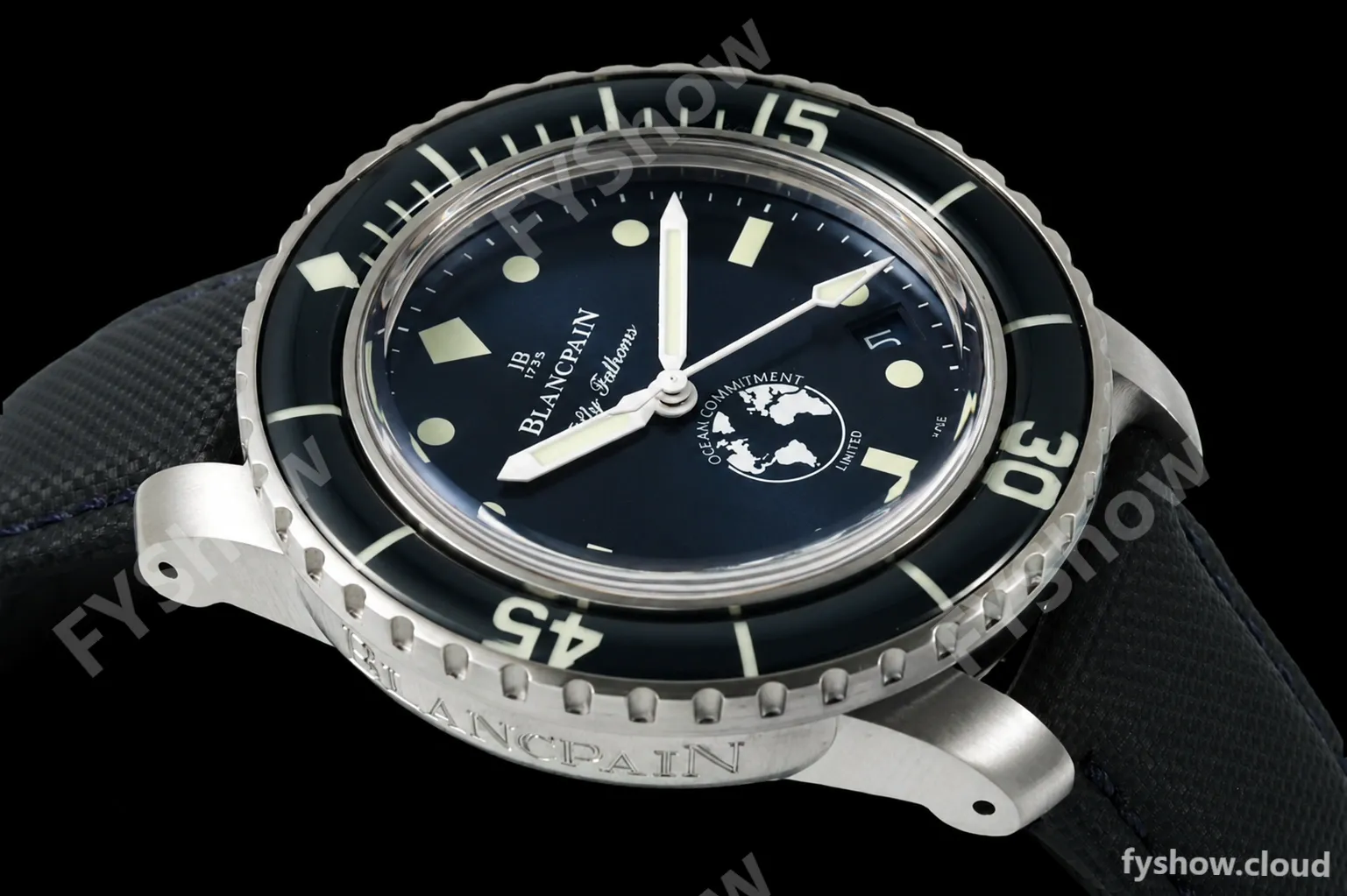 Blancpain - Fifty Fathoms 5008 Ocean Commitment III 40mm SS/NY Blue ZF A1151 - Image 5