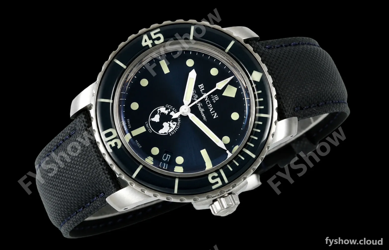 Blancpain - Fifty Fathoms 5008 Ocean Commitment III 40mm SS/NY Blue ZF A1151 - Image 8