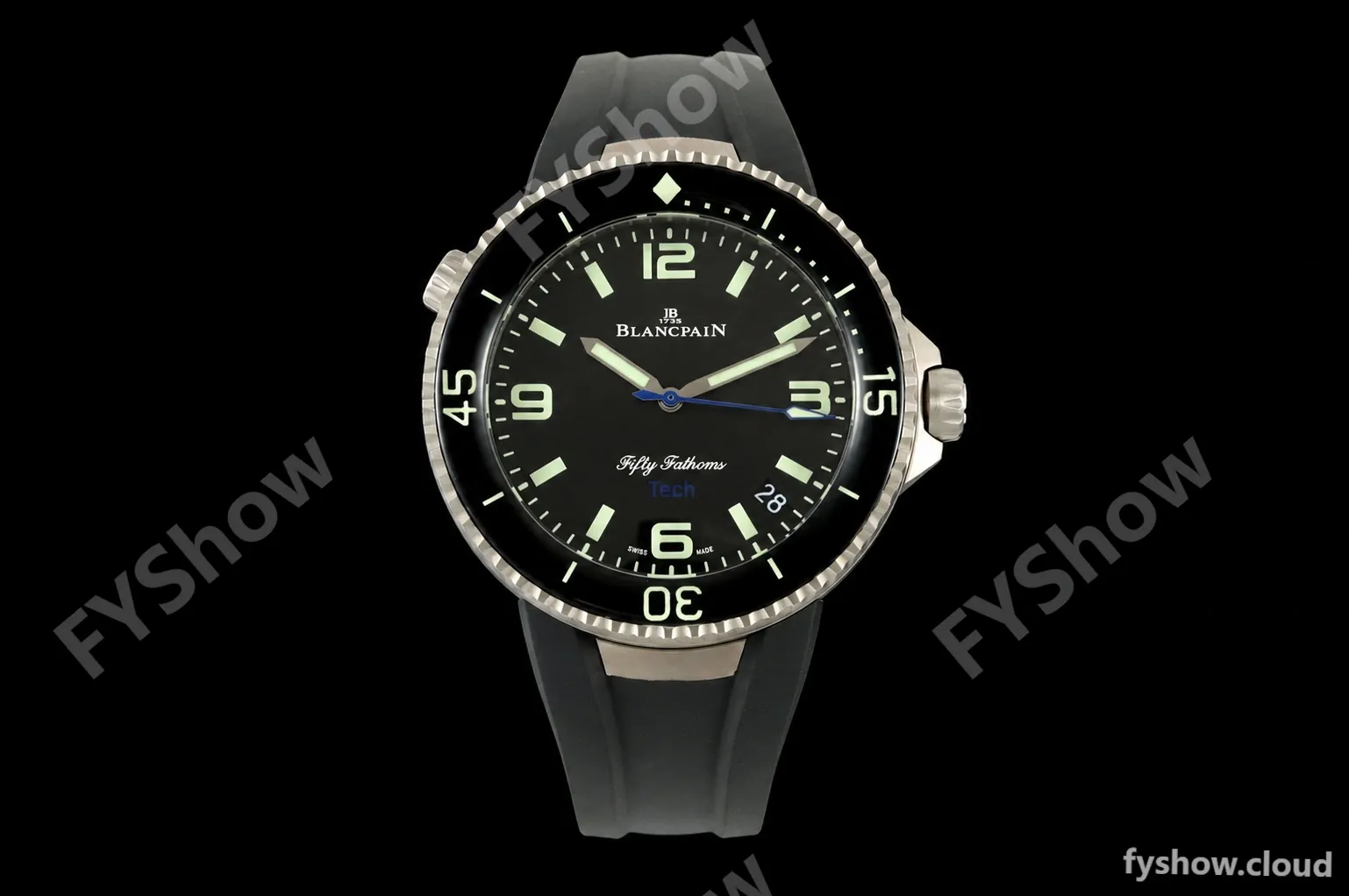 Blancpain - Fifty Fathoms Tech Ocean Commitment IV 5029A 45mm Titanium CER/RU Black Dial DDF Cal.1315A Mod