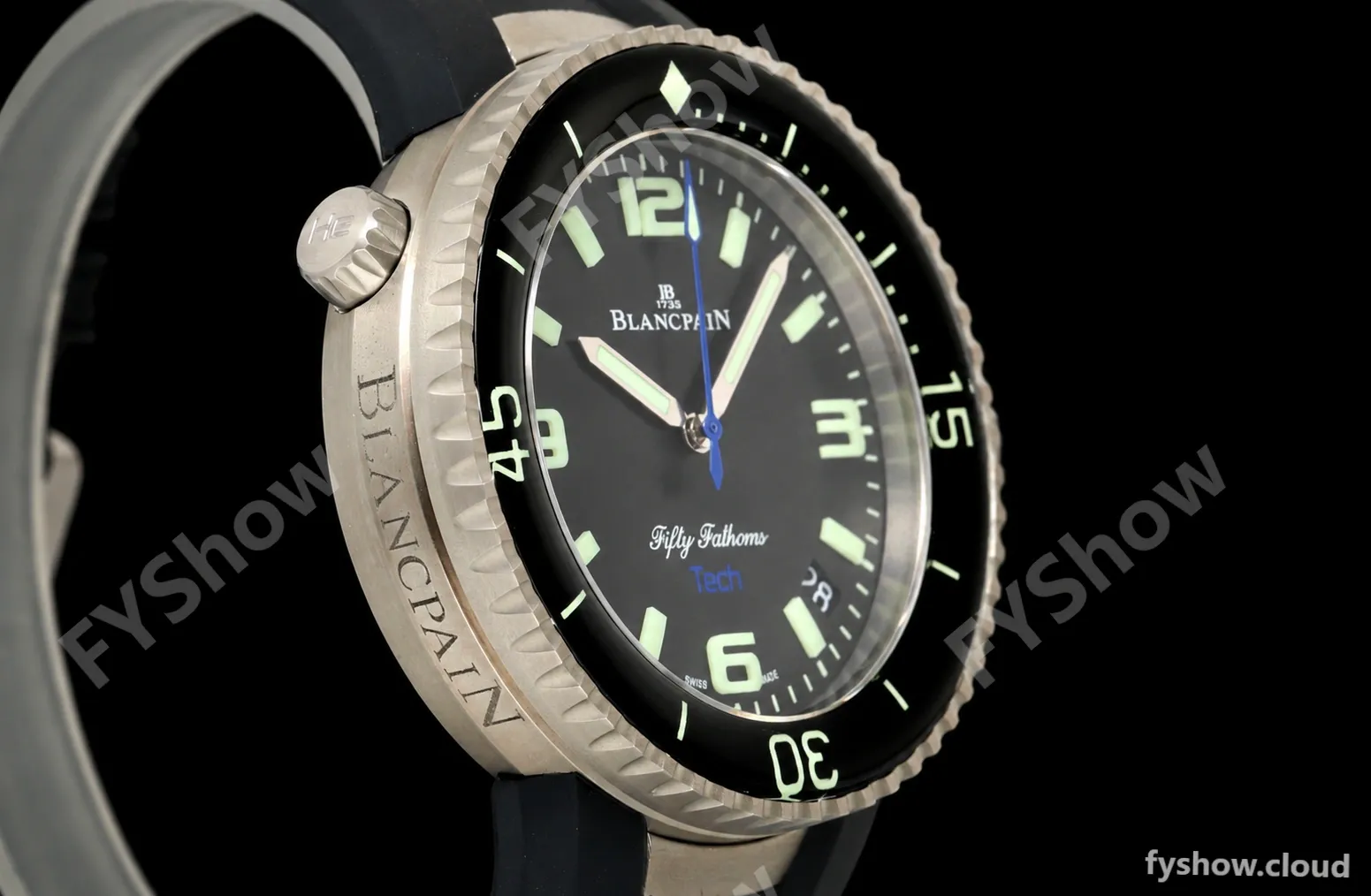 Blancpain - Fifty Fathoms Tech Ocean Commitment IV 5029A 45mm Titanium CER/RU Black Dial DDF Cal.1315A Mod - Image 12