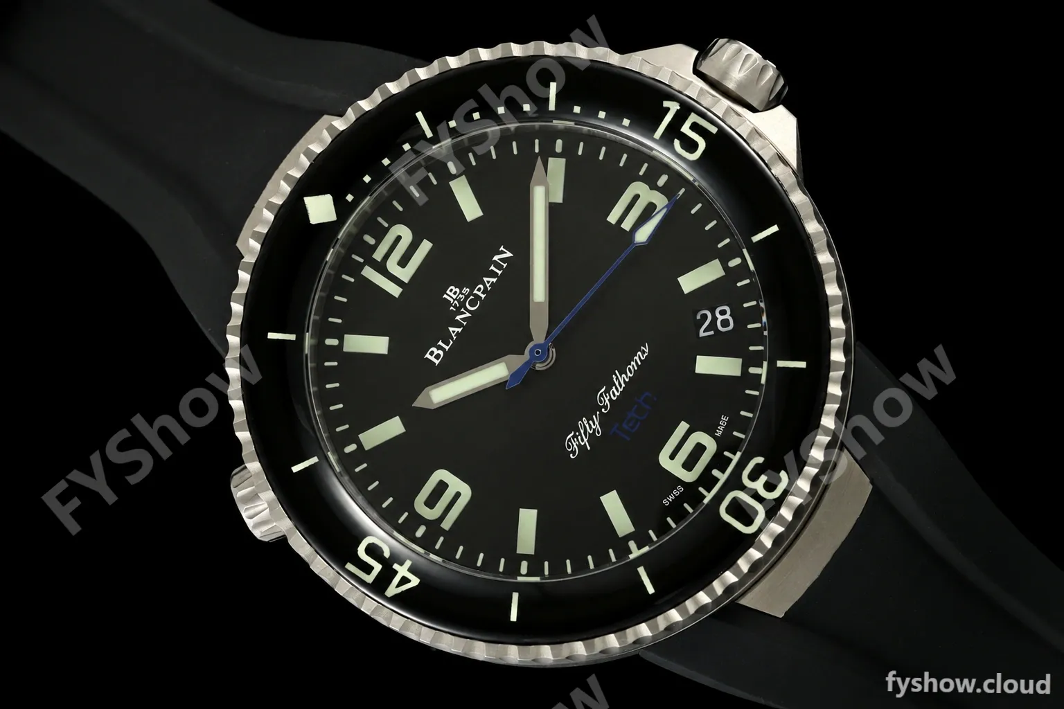 Blancpain - Fifty Fathoms Tech Ocean Commitment IV 5029A 45mm Titanium CER/RU Black Dial DDF Cal.1315A Mod - Image 22